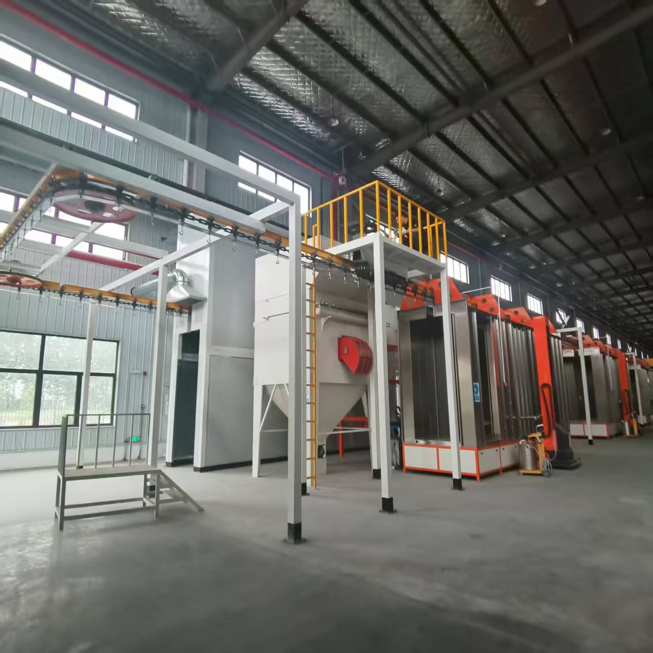 大旋风回收喷粉房